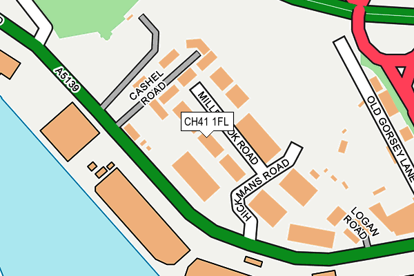 CH41 1FL map - OS OpenMap – Local (Ordnance Survey)