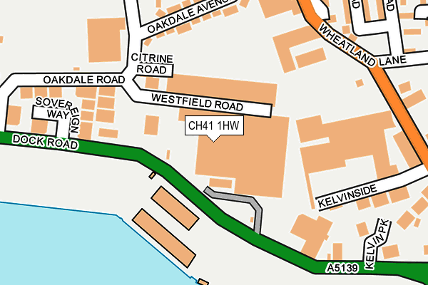 CH41 1HW map - OS OpenMap – Local (Ordnance Survey)