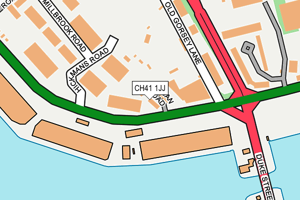 CH41 1JJ map - OS OpenMap – Local (Ordnance Survey)