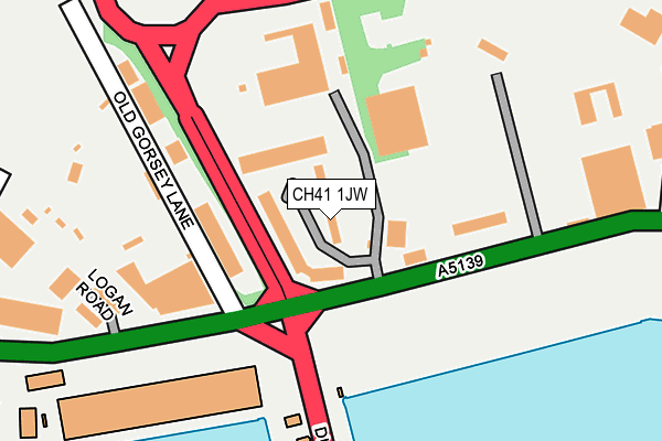 CH41 1JW map - OS OpenMap – Local (Ordnance Survey)