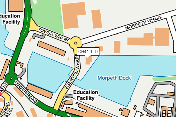 CH41 1LD map - OS OpenMap – Local (Ordnance Survey)