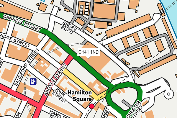 CH41 1ND map - OS OpenMap – Local (Ordnance Survey)