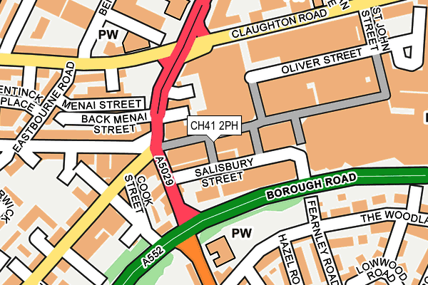 CH41 2PH map - OS OpenMap – Local (Ordnance Survey)