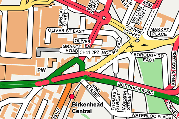 CH41 2PZ map - OS OpenMap – Local (Ordnance Survey)