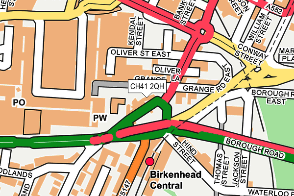 CH41 2QH map - OS OpenMap – Local (Ordnance Survey)