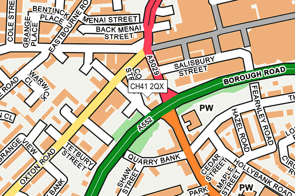 CH41 2QX map - OS OpenMap – Local (Ordnance Survey)