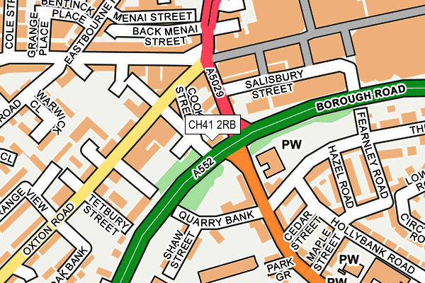 CH41 2RB map - OS OpenMap – Local (Ordnance Survey)