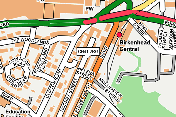 CH41 2RG map - OS OpenMap – Local (Ordnance Survey)