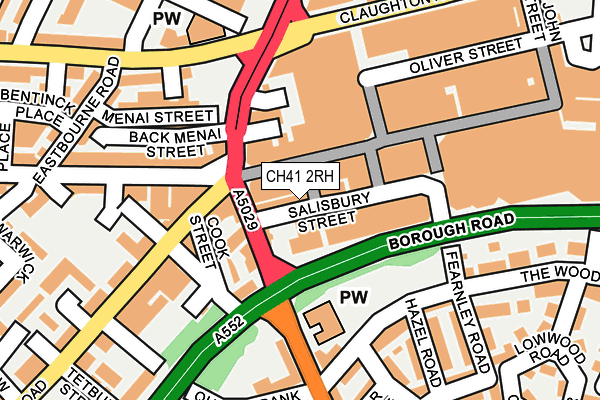 CH41 2RH map - OS OpenMap – Local (Ordnance Survey)