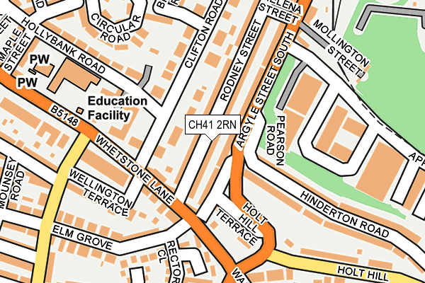 CH41 2RN map - OS OpenMap – Local (Ordnance Survey)