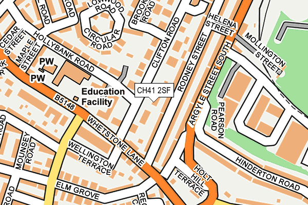 CH41 2SF map - OS OpenMap – Local (Ordnance Survey)