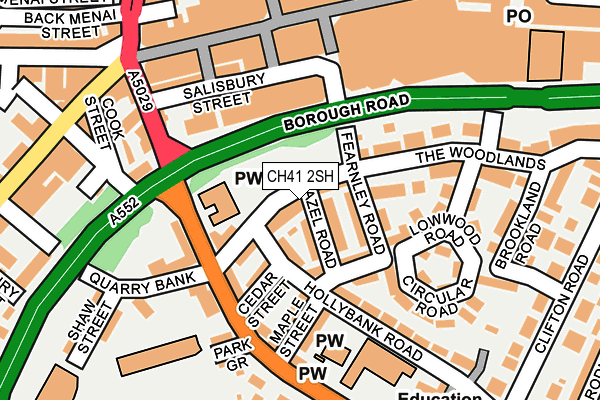 CH41 2SH map - OS OpenMap – Local (Ordnance Survey)