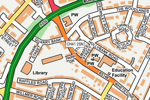 CH41 2SN map - OS OpenMap – Local (Ordnance Survey)