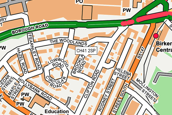 CH41 2SP map - OS OpenMap – Local (Ordnance Survey)