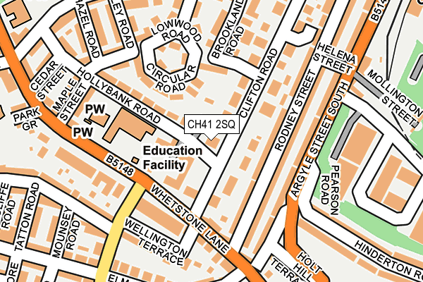 CH41 2SQ map - OS OpenMap – Local (Ordnance Survey)