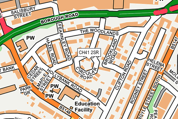 CH41 2SR map - OS OpenMap – Local (Ordnance Survey)