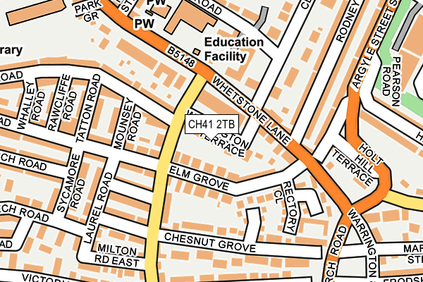 CH41 2TB map - OS OpenMap – Local (Ordnance Survey)