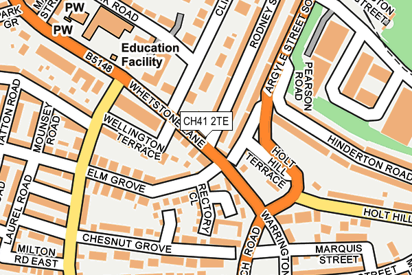 CH41 2TE map - OS OpenMap – Local (Ordnance Survey)