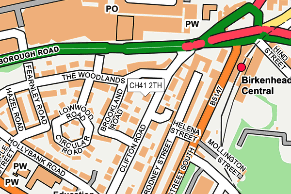 CH41 2TH map - OS OpenMap – Local (Ordnance Survey)