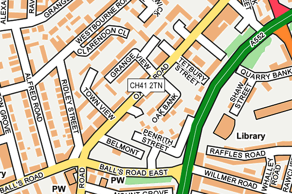 CH41 2TN map - OS OpenMap – Local (Ordnance Survey)