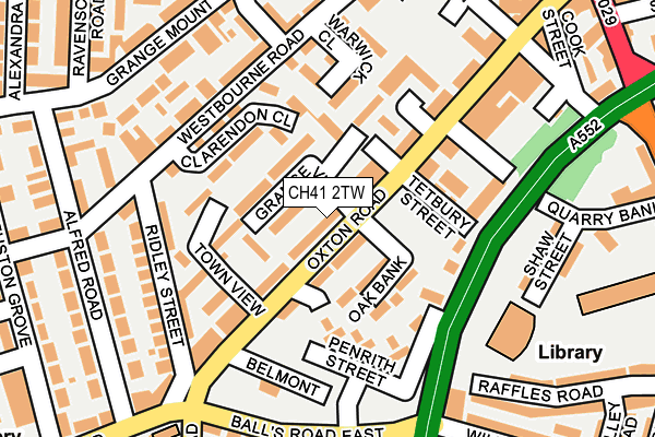 CH41 2TW map - OS OpenMap – Local (Ordnance Survey)