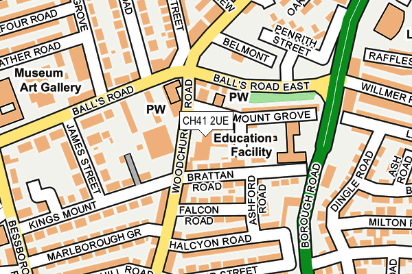 CH41 2UE map - OS OpenMap – Local (Ordnance Survey)