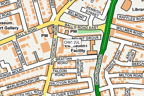 CH41 2UL map - OS OpenMap – Local (Ordnance Survey)