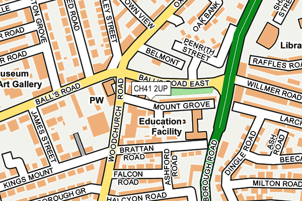 CH41 2UP map - OS OpenMap – Local (Ordnance Survey)