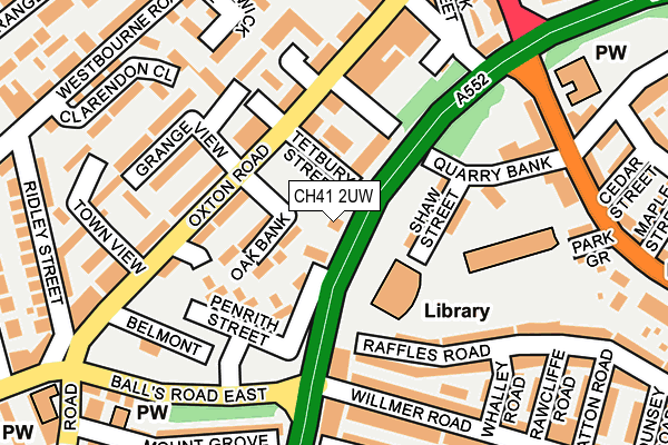 CH41 2UW map - OS OpenMap – Local (Ordnance Survey)