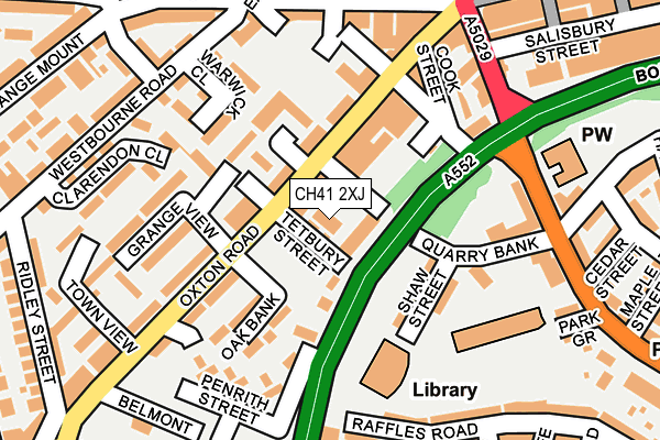 CH41 2XJ map - OS OpenMap – Local (Ordnance Survey)