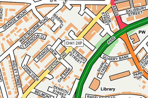 CH41 2XP map - OS OpenMap – Local (Ordnance Survey)