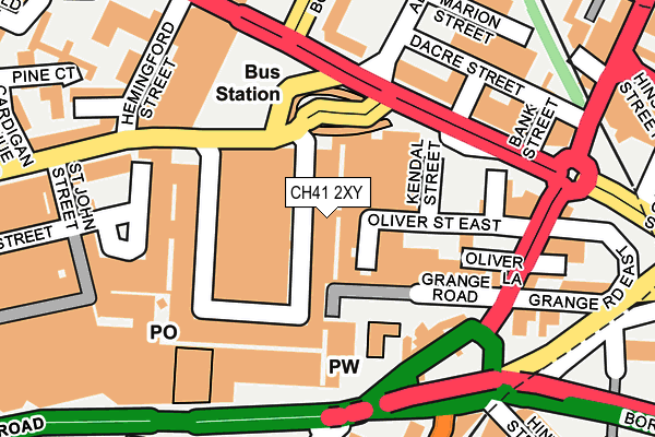 CH41 2XY map - OS OpenMap – Local (Ordnance Survey)