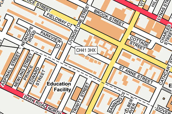 CH41 3HX map - OS OpenMap – Local (Ordnance Survey)