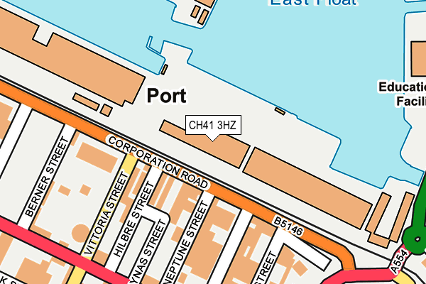 CH41 3HZ map - OS OpenMap – Local (Ordnance Survey)