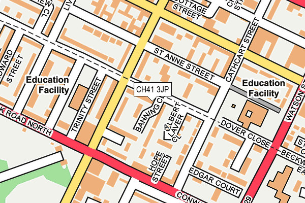 CH41 3JP map - OS OpenMap – Local (Ordnance Survey)