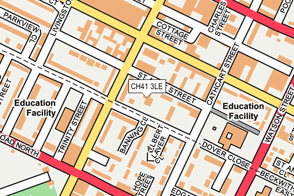 CH41 3LE map - OS OpenMap – Local (Ordnance Survey)