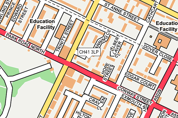 CH41 3LP map - OS OpenMap – Local (Ordnance Survey)