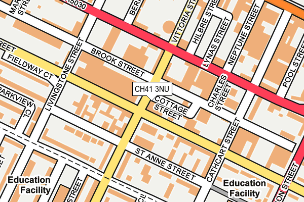 CH41 3NU map - OS OpenMap – Local (Ordnance Survey)