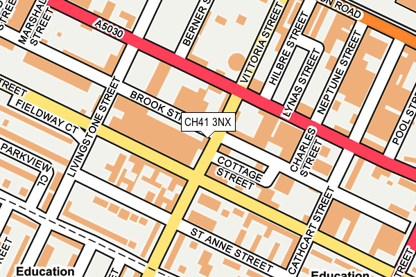 CH41 3NX map - OS OpenMap – Local (Ordnance Survey)