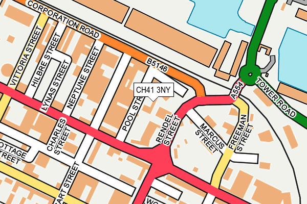 CH41 3NY map - OS OpenMap – Local (Ordnance Survey)