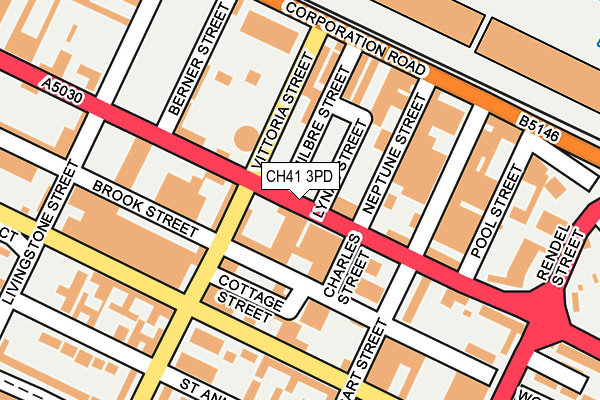 CH41 3PD map - OS OpenMap – Local (Ordnance Survey)