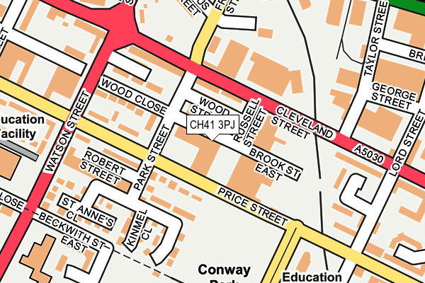 CH41 3PJ map - OS OpenMap – Local (Ordnance Survey)