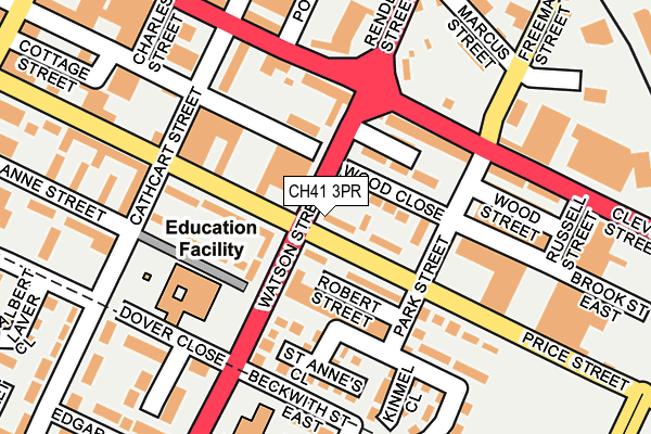 CH41 3PR map - OS OpenMap – Local (Ordnance Survey)