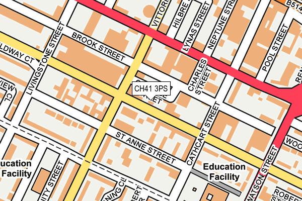 CH41 3PS map - OS OpenMap – Local (Ordnance Survey)