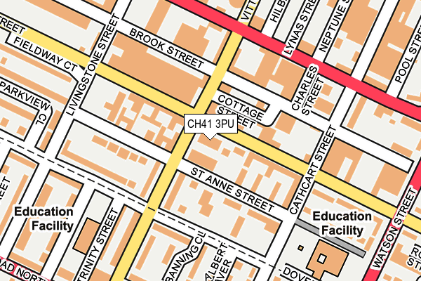 CH41 3PU map - OS OpenMap – Local (Ordnance Survey)