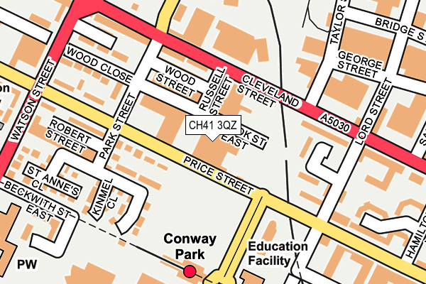 CH41 3QZ map - OS OpenMap – Local (Ordnance Survey)