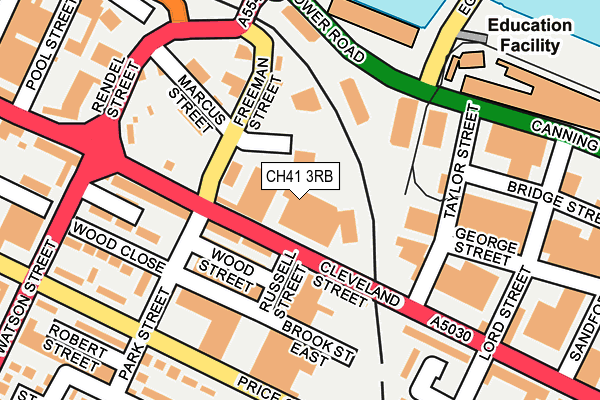 CH41 3RB map - OS OpenMap – Local (Ordnance Survey)