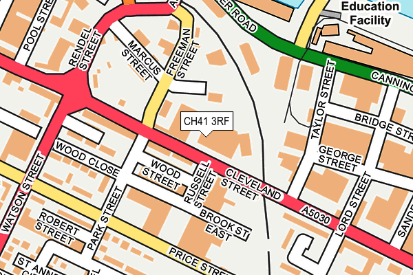 CH41 3RF map - OS OpenMap – Local (Ordnance Survey)