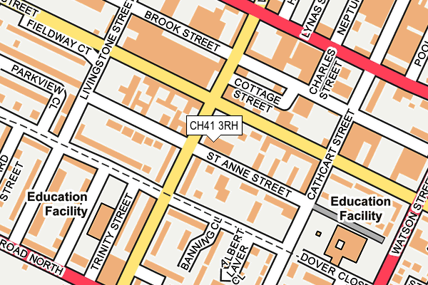 CH41 3RH map - OS OpenMap – Local (Ordnance Survey)