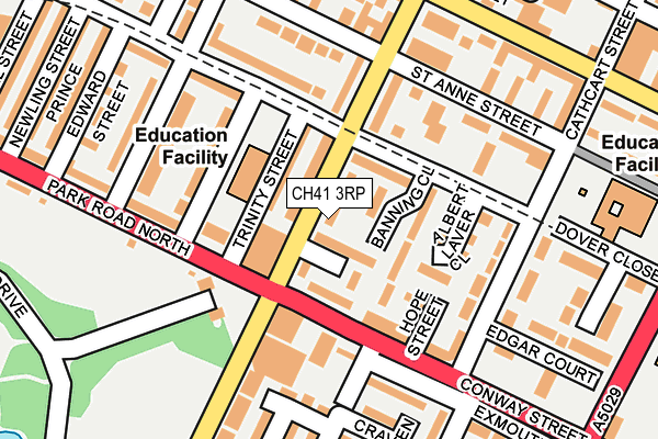 CH41 3RP map - OS OpenMap – Local (Ordnance Survey)